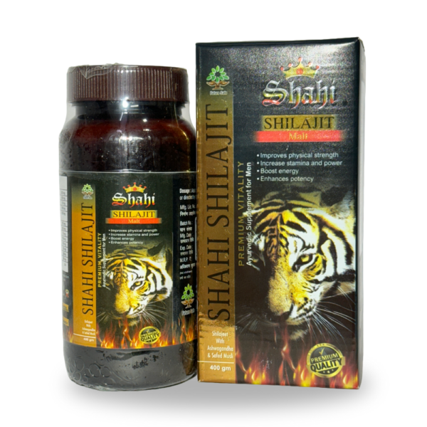 Shahi Shilajit Malt with Ashwagandha & Safed Musli 400gm - Image 2