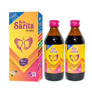 Hem Sarita Ayurvedic Syrup for Women Health 300ML (White Rose) (Pack of 2)