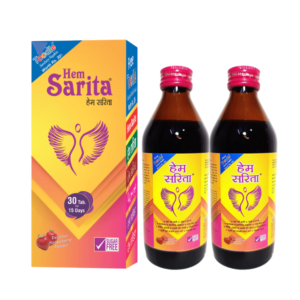 Hem Sarita Ayurvedic Syrup for Women Health 300ML (Strawberry) (Pack of 2)